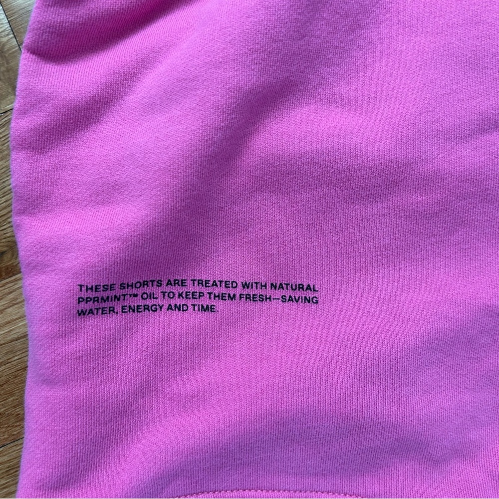 Pangaia Organic Cotton Shorts Pink Women’s Small Peppermint Treated - Picture 2 of 7